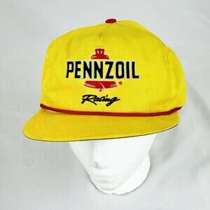VTG Penzoil Embroidered Racing Hat Cap 1995 Indy 500 Adjustable Leather Strap